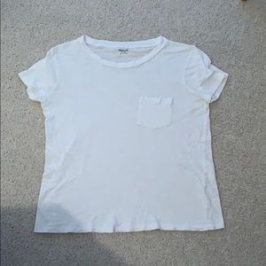 Cotton white pocket tee from madewell